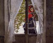 The Red Kerchief, Portrait of Madame Monet